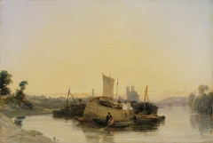 On the Seine near Mantes by Richard Parkes Bonington