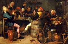 Peasant Feast by Adriaen Brouwer