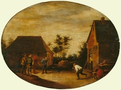 Peasants Playing Ninepins by Anonymous