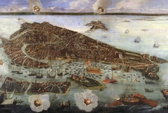 Perspective Map of Venice by Joseph Heintz the Younger