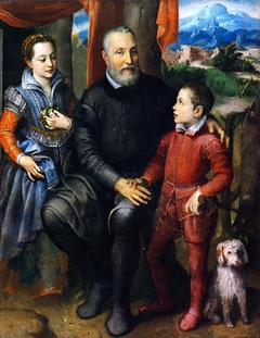 Portrait Group with the Artist’s Father, Brother and Sister by Sofonisba Anguissola