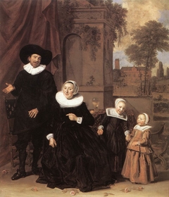 Portrait of a family by Frans Hals