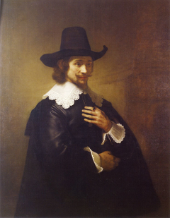 Portrait of a Young Man in a Broad-brimmed Hat by Rembrandt