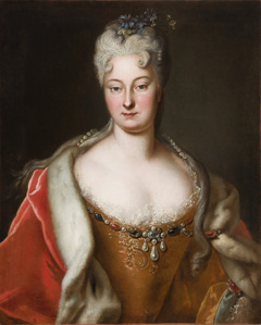 Portrait of a young woman [Sophie Markgräfin von Brandenburg-Bayreuth, née Duchess Sachsen-Weißenfels (1684–1752)?] by Unknown Artist