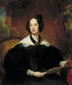 Portrait of Elizabeth Margaretha Craeyvanger-Swillens by Jan Willem Pieneman