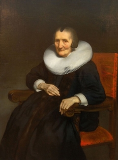 Portrait of Margaretha de Geer aged 86 by Nicolaes Maes