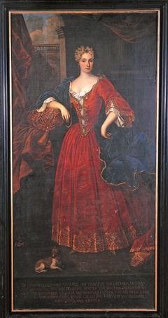 Portrait of Ottonette Wilhelmine des H.R. Rijksbaronesvon Heiden (1696-1738) by Theodorus Caenen