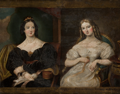 Portrait of Two Women by Antoni Giziński