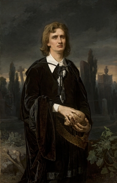 Portrait of Wincenty Rapacki as Hamlet. by Karol Miller