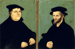 Portraits of Martin Luther and Philipp Melanchthon by Lucas Cranach the Elder