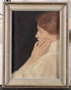 Portret van een dame en profil by Leo Gestel