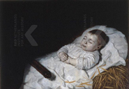 Portret van een kind op zijn doodsbed by Bartholomeus van der Helst