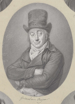 Portret van Gabriël van Roojen by Johannes Cornelis Mertens