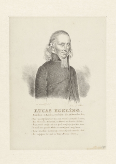 Portret van Lucas Egeling by Abram van der Horn