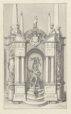 Praalgraf van Willem I, prins van Oranje-Nassau by Jacobus Buys