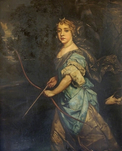 Queen Mary II (1662–1694), when Princess Mary of York, as Diana by Anonymous