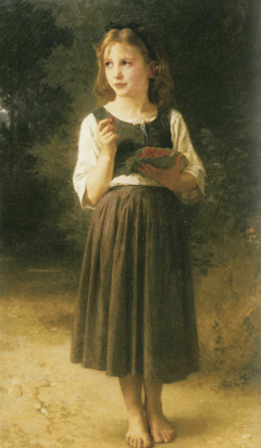 Raspberry Girl by William-Adolphe Bouguereau