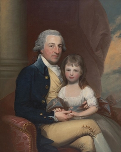 Robert Hare, Sr., and His Daughter Martha by Gilbert Stuart