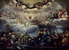 Saint Constantia's Vision before the Tomb of Saints Agnes and Emerentiana by Pietro da Cortona