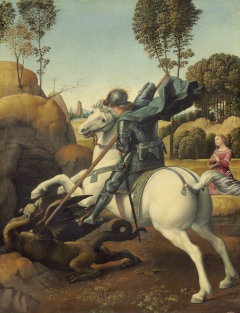 Saint George and the Dragon by Raphael