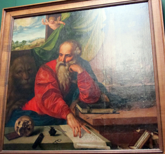 Saint Jerome Meditating by Georg Pencz