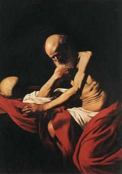 Saint Jerome penitent by Caravaggio