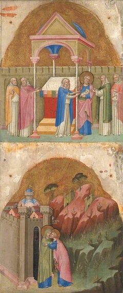 Saint Joachim's Offering; Meeting at the Golden Gate by Anonymous