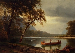 Salmon Fishing on the Cascapediac River by Albert Bierstadt