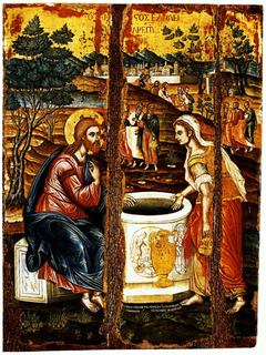 Samaritan Woman at the Well (Tzanes) by Emmanuel Tzanes