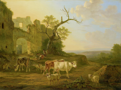 Schapen op de heide by Jan Bedijs Tom