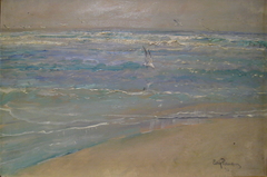 Sea-gull off the beach by Eilif Peterssen