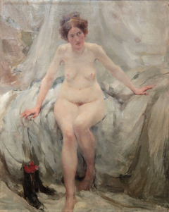 Seated Nude by Vitaly Gavrilovitsj Tichov