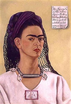 Self-Portrait Dedicated to Sigmund Firestone by Frida Kahlo