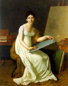 Self-portrait by Henriette Lorimier