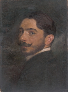 Self-Portrait (Self-Portrait in a Dark Coat) by Milan Thomka Mitrovský