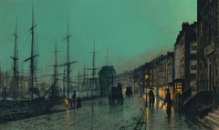 Shipping on the Clyde by John Atkinson Grimshaw