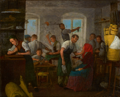 Shoemaker Workshop by Johann Michael Neder