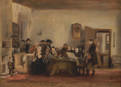 Sketch for 'The Reading of a Will' by David Wilkie