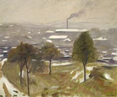 Snowscene at Porte de Versailles by Albert Marquet