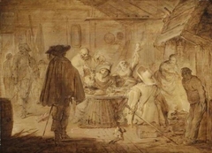 Soldiers in their quarters by Adriaen van de Venne