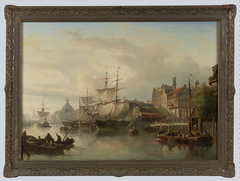 Stadsgezicht van Amsterdam by Elias van Bommel