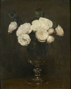 Still Life: Malmaison Roses by Henri Fantin-Latour