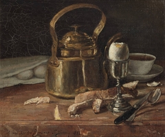 Still Life With Brass Kettle by François Bonvin