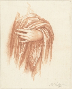 Studie van een linkerhand by Mattheus Verheyden