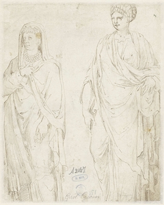 Studie van twee vrouwen by Unknown Artist