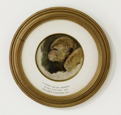 Study for the Monkey in "The Cat's Paw" by Edwin Henry Landseer