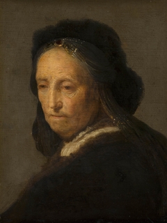 Study of an old woman (Rembrandt's mother) by Rembrandt