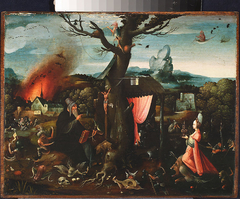 Temptation of St. Anthony (Jacobus de Voragine, Legenda aurea, Vitae Patrum) by Jan Wellens de Cock