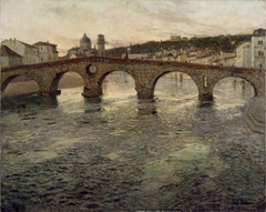 The Adige River at Verona by Frits Thaulow