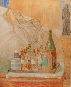 The Artist's Mother in Death by James Ensor